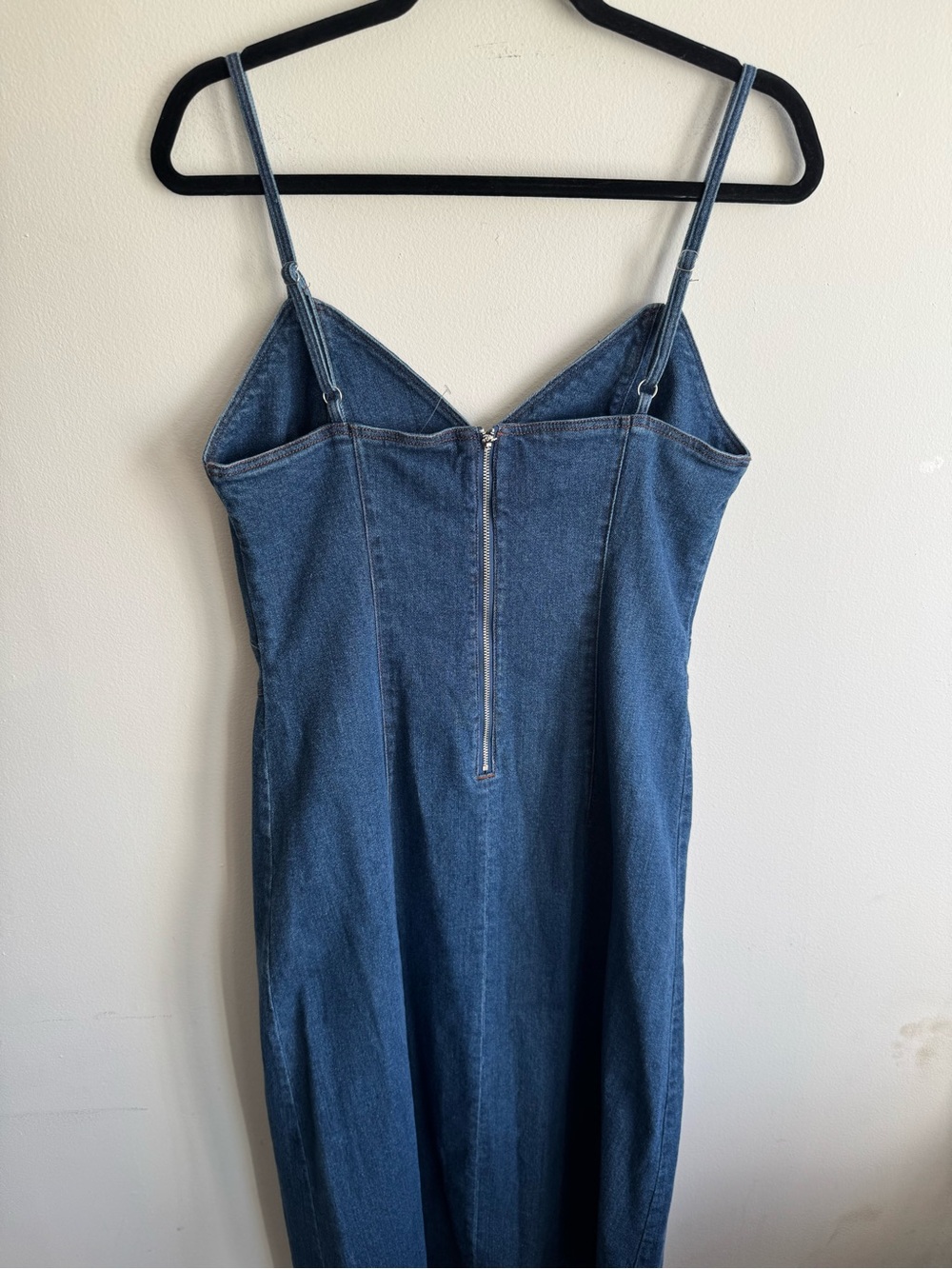 House of Harlow 1960 Denim Corset Midi Dress Blue Size M - Picture 6 of 8